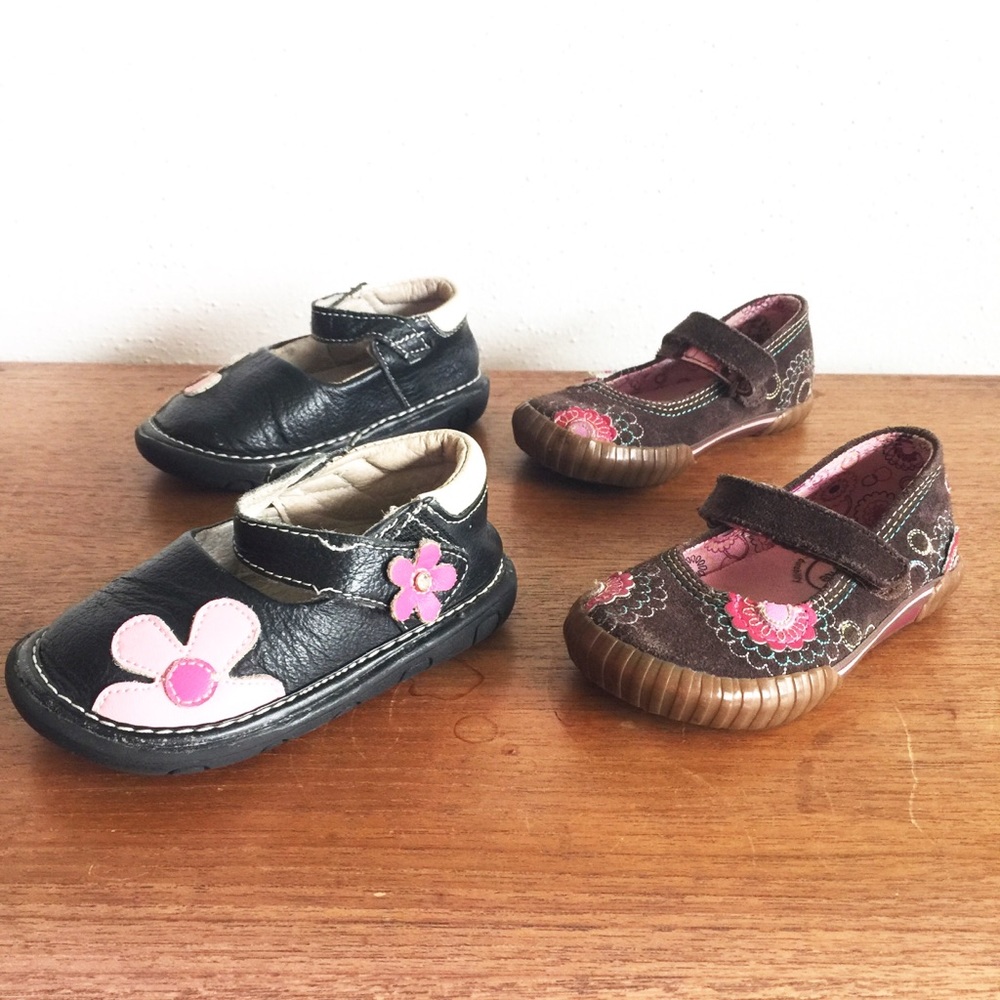 2 toddler girl shoes stride rite pedoodles 5.5